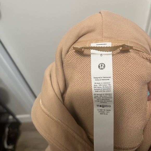 NEW Size 6 Lululemon All Yours French Terry Hoodie , Beach Wood - Picture 5 of 6